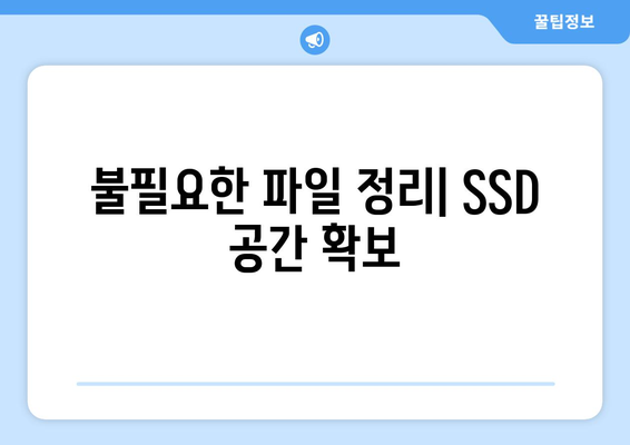 SSD 수명 늘리는 관리 방법