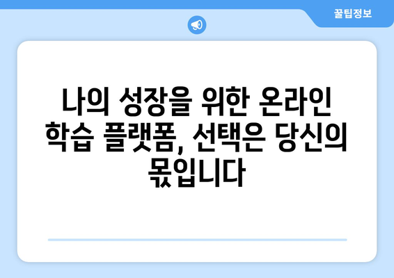 온라인 교육 플랫폼 활용하기